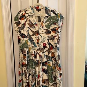 Trashy Diva Birds of a Feather Circle Day Dress sz 24 NEVER WORN